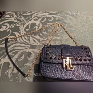 Ralph Lauren Carrington Beckett Crossbody Mini Navy
